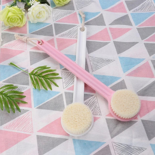 Long Handle Bath Scrubber Printed Exfoliating Shower Brush (Wapiti)