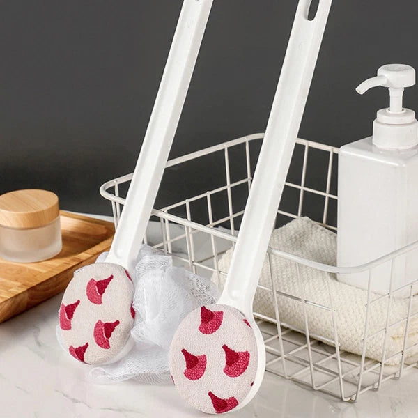 Double-sided Silicone Shower Brush Body Cleaning Exfoliating Scrubber