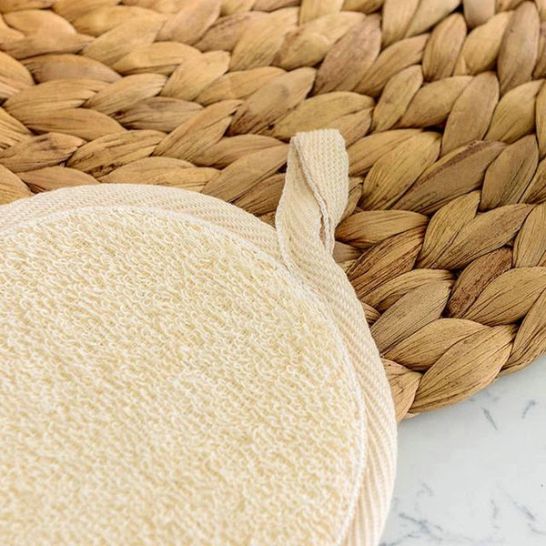 Natural Bath Pro Loofah Pad - Shower Sponge Body Scrubber Exfoliating Wash Pad,-