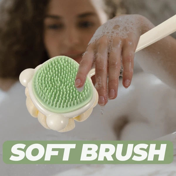 Back Rub Brush Body Exfoliator Bath Scrubber for Long Handle Shower