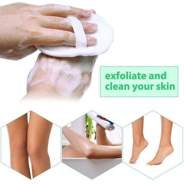 1/2/5X Biodegradable Shower Brushes Natural Loofah Exfoliating Sponge for Bath