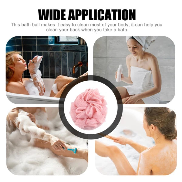 3 Pcs Bath Sponge Brush Travel Loofahs for Shower Exfoliating Scrubber