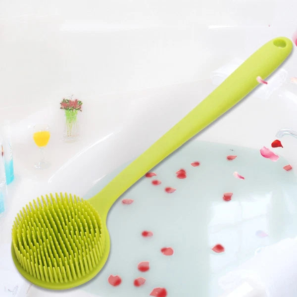 2 Count Bath Brush Man Body Exfoliator Silicone Shower Scrubber Back for