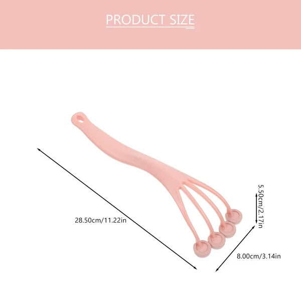 3 Count Exfoliating Bath Brush Shower Back Scrubber Long Handle for