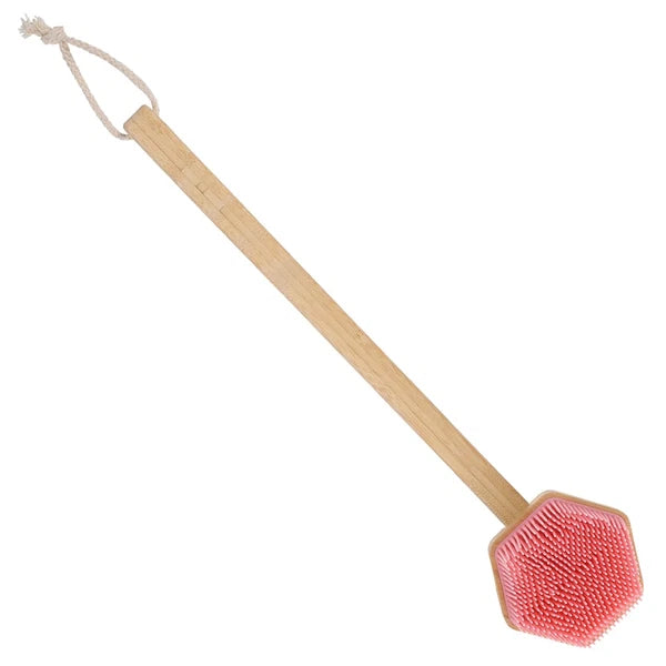 Bath Brush Exfoliating Body Scrub Silicone Scrubber Shower Bathing Back for