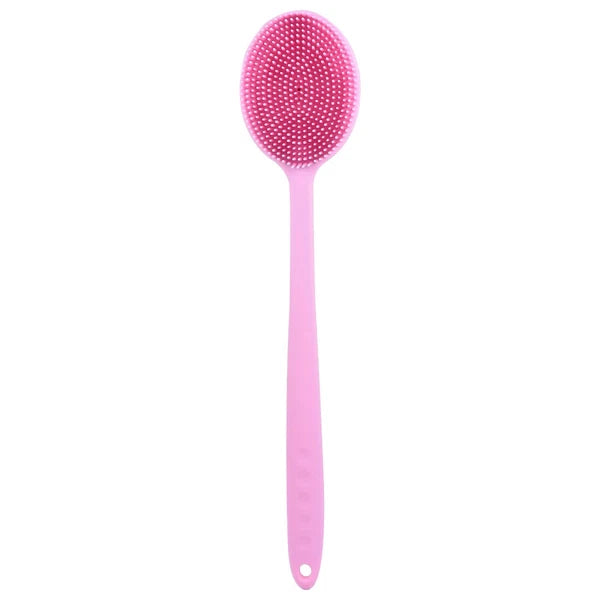 1Pc Bath Brush Silicone Bath Brush Long Handle Bathing Supplies Bath Brush