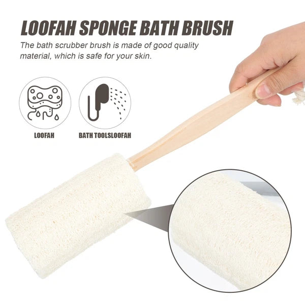 2 Pcs Loofah Bath Brush Miss Man Exfoliating Body Scrubber Shower