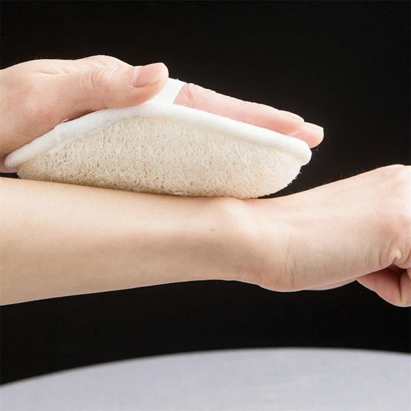 1/2/5X Biodegradable Shower Brushes Natural Loofah Exfoliating Sponge for Bath