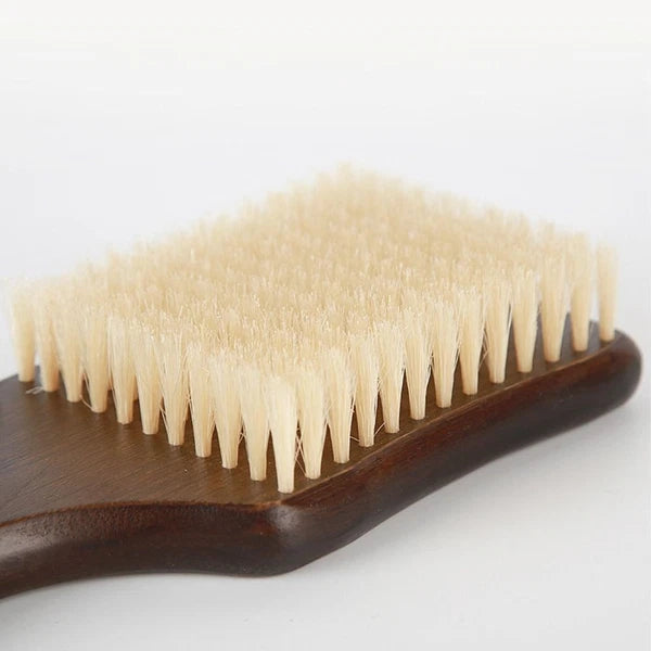Ergonomic Massage Brush Wood Bath Exfoliating Brush  Skin Cleanser