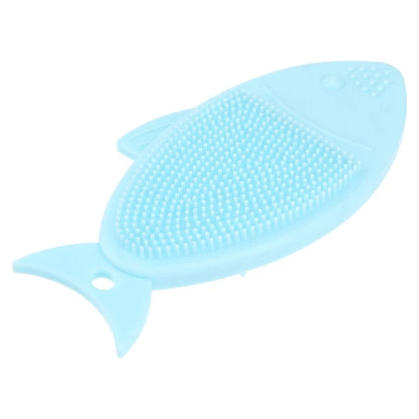 Fish-shaped Bath Brush Shower Scrubber for Body Cleansing Baby Child Handheld