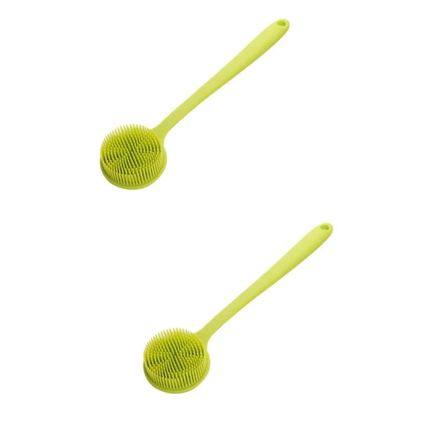 2 Count Bath Brush Man Body Exfoliator Silicone Shower Scrubber Back for