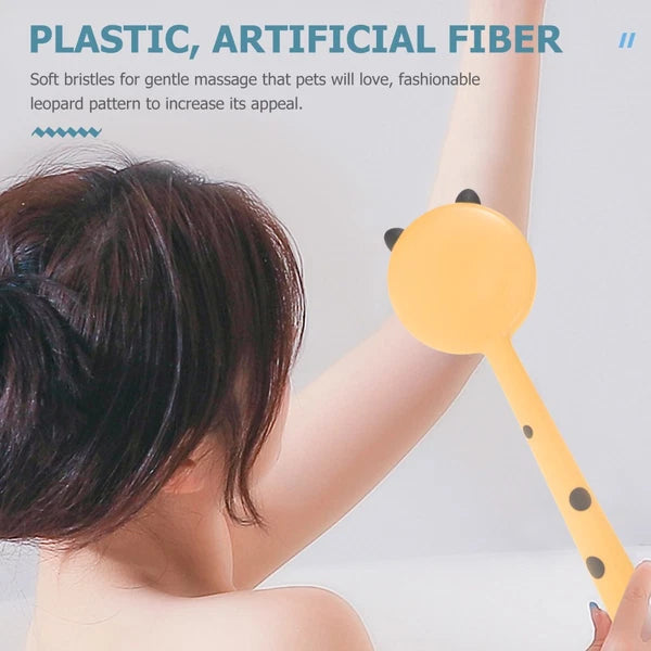 Leopard Print Bath Brush Exfoliating Back Scrubber for Shower Brushes