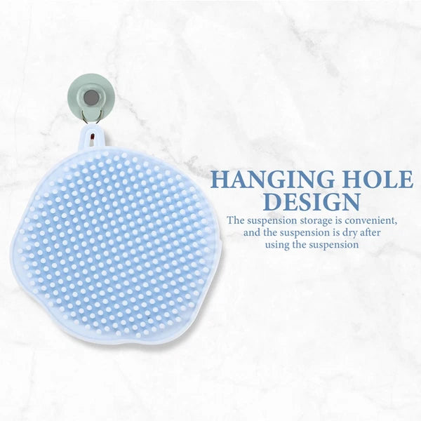 2 Pcs Shampoo Bath Brush Travel Child Scrubber Exfoliating Shower Brushes