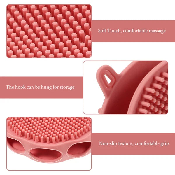 Bath Brush Skin Scrubber Exfoliator Exfoliating Body Travel Baby Silicone