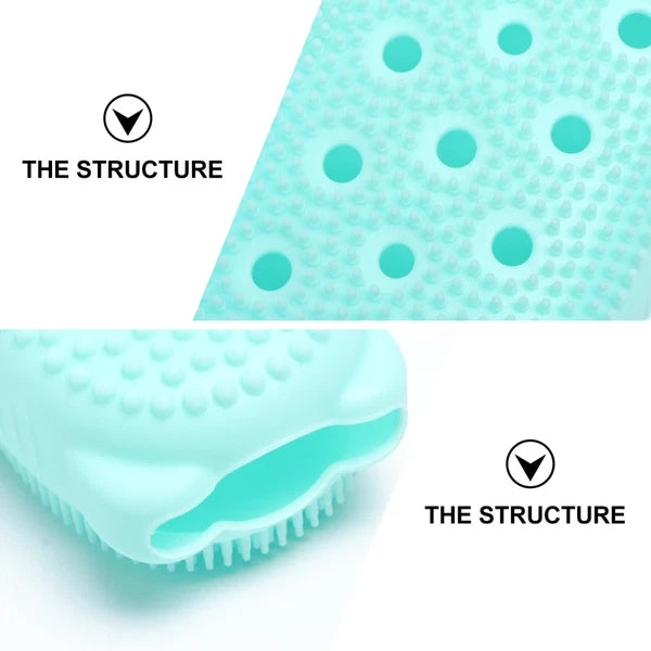 2 Pack Bath Scrubber Brush Exfoliating Body Shower Exfoliator Baby Back
