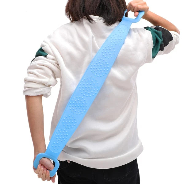 Silicone Body Brush Handle Silicone Back Washer Exfoliating Towel