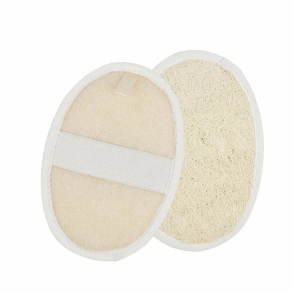 10 Exfoliating Loofah Pad Natural Face Luffa Body Sponge Scrubber Brush Bath Set