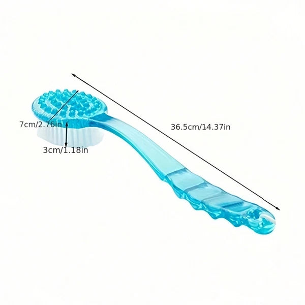 Long Handle Shower Body Bath Brush Skin Back Massage Scrubber Bathroom Tool UK
