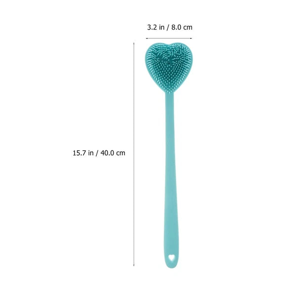 Heart-shaped Bath Brush Man Shower Exfoliator Scrubber Long Handle