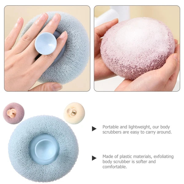 3 Pcs Bath Brush Miss Shower Exfoliator Scrubber for Woman