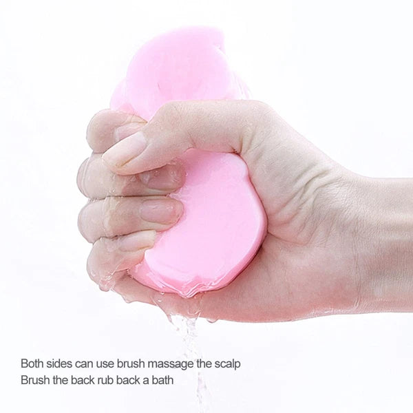 2 Pcs Baby Bath Sponge Infant Shower Rubbing Scrubber Body Bath Brush PVA