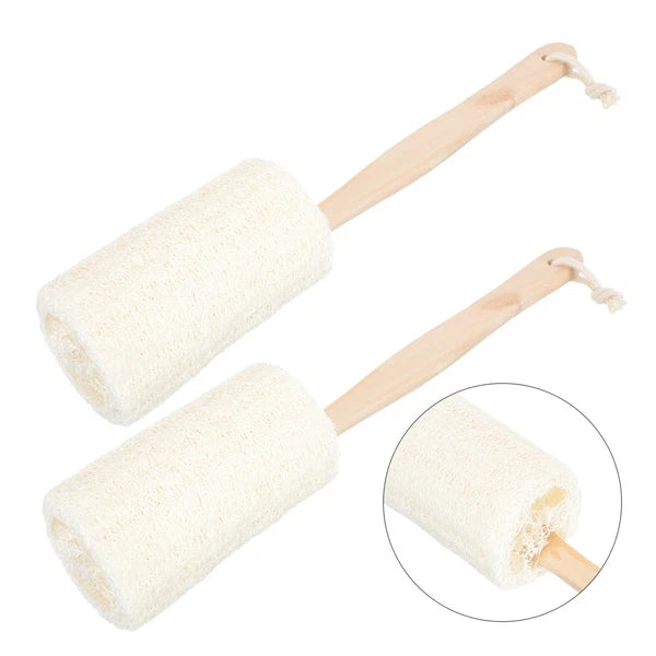 2 Pcs Loofah Bath Brush Miss Man Exfoliating Body Scrubber Shower