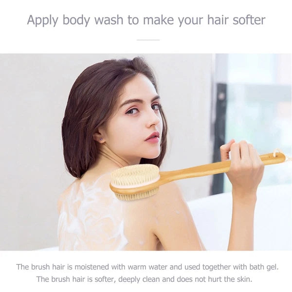 Massage Bath Brush Body Exfoliator Shower Scrubber Comb Double-sided