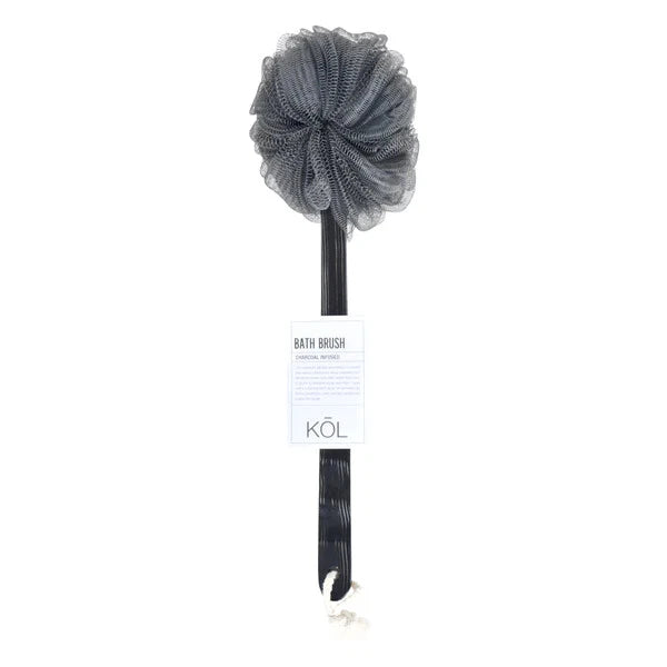 Cepillo de baño de mango largo de 18'', esponja de ducha de lufa cepillo de espa