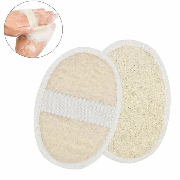 1/2/5X Biodegradable Shower Brushes Natural Loofah Exfoliating Sponge for Bath