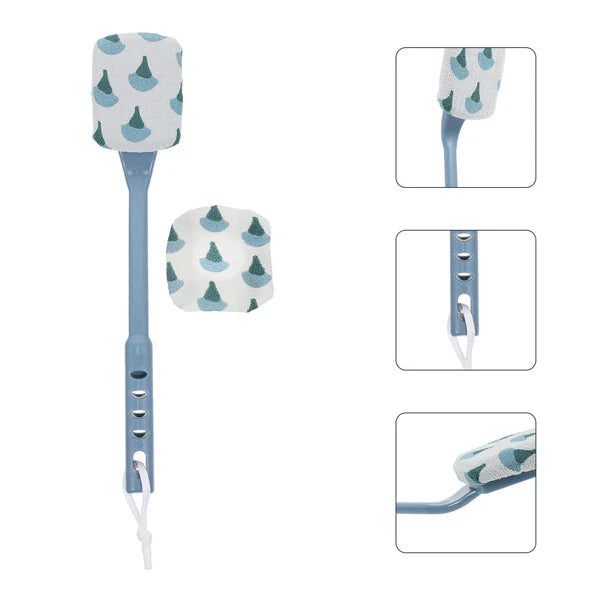 2 Pcs Scrub Bath Brush Back Shower Long Handle Scrubber for Use in