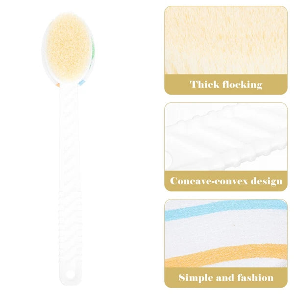 Double-head Shower Brush Man Bathing Accessory Cleaning Scrubber