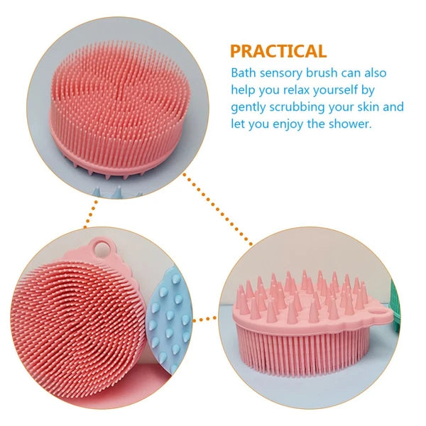 Bath Child Brushes Silicone Body Shower Cleansing Scrubber