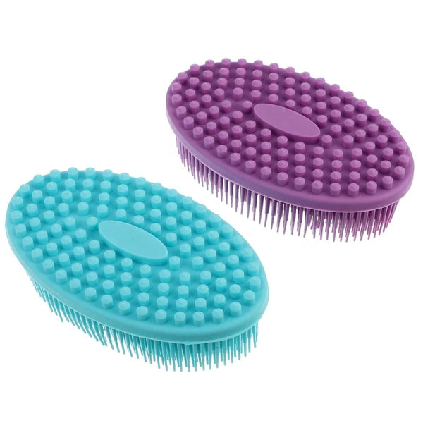 2Pcs Baby Silicone Body Brushes Practical Bath Brushes Shower SPA Brush