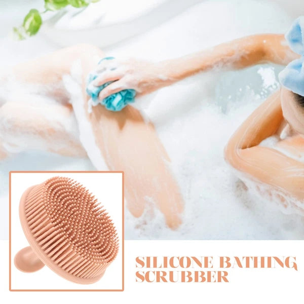 Bath Brush Silicone Shower for Body Scrubber with Handle