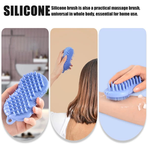 Bath Massage Child Body Scrubber Exfoliator Silicone Brushes
