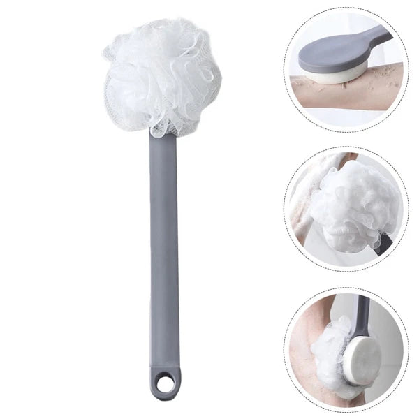 1pc Body Cleaning Brush Bath Exfoliating Brush Back Scrubber Brush (Gray)