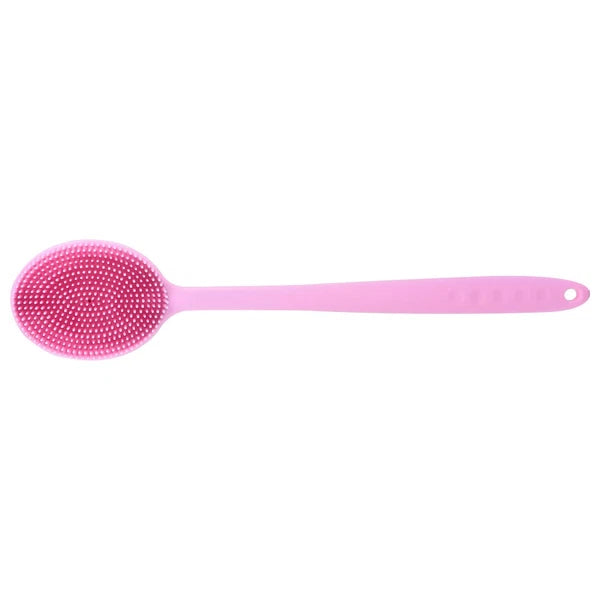 1Pc Bath Brush Silicone Bath Brush Long Handle Bathing Supplies Bath Brush