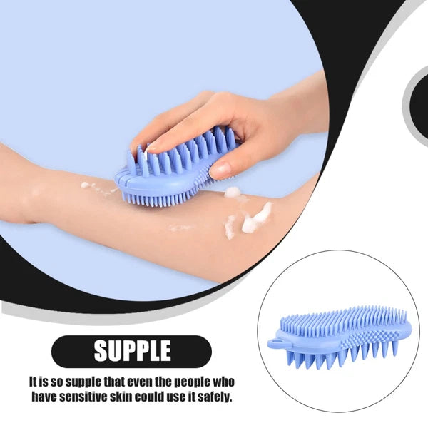 Bath Massage Child Body Scrubber Exfoliator Silicone Brushes