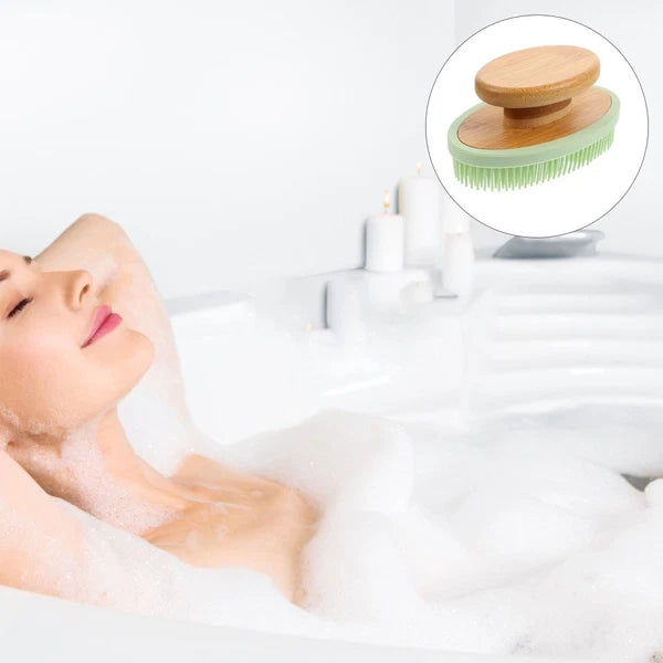 Bath Brush Silicone Body Scrubber Multi-functional Exfoliating Exfoliator