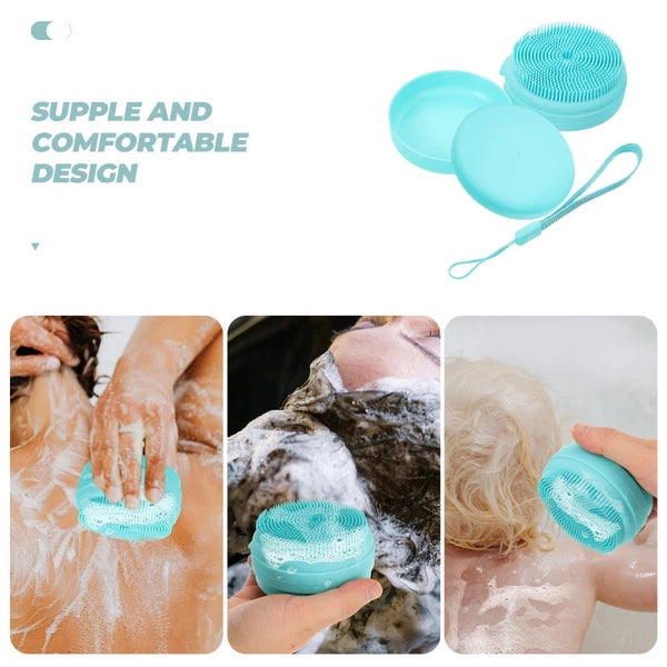 Bath Brush Silicone Exfoliating Reusable Body Scrubber