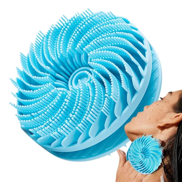 Silicone Body Scrubber Dual-sided Bath Shower Body Massage Exfoliation Brush UK
