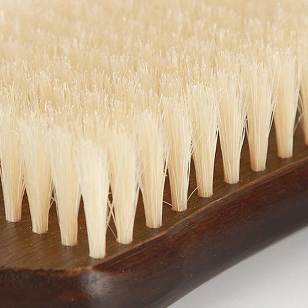 Ergonomic Massage Brush Wood Bath Exfoliating Brush  Skin Cleanser