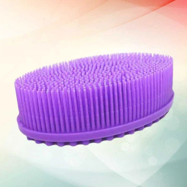 2 PCS Bath Brush Silicone Exfoliator Body Scrubber Baby Bathing Shower
