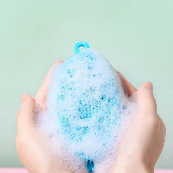 2 Pcs Bath Brush Man Newborn Body Silicone Scrubber Skin Cleaning