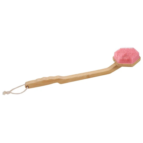 Bath Brush Exfoliating Body Scrub Silicone Scrubber Shower Bathing Back for