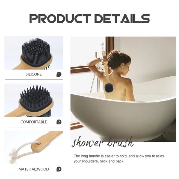 Bath Brush Exfoliating Back Scrubber Elderly Brushes Long Handle