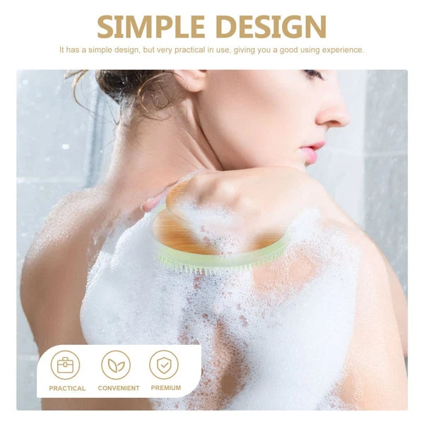 Bath Brush Silicone Body Scrubber Multi-functional Exfoliating Exfoliator