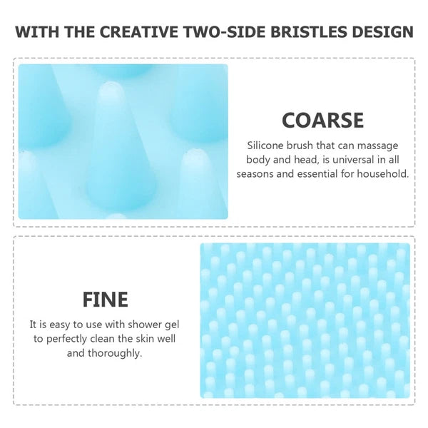 Fish-shaped Bath Brush Shower Scrubber for Body Cleansing Baby Child Handheld