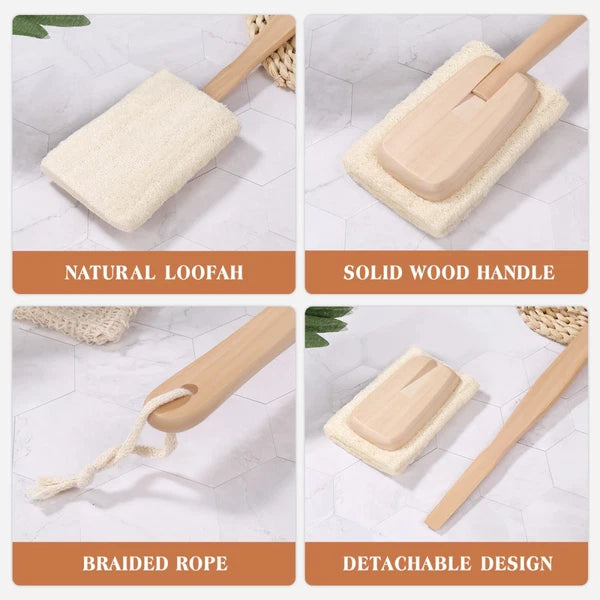 Loofah Bath Brush Work Miss Exfoliating Shower Scrubber for Cleaning Back