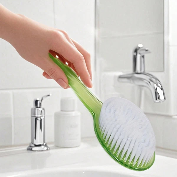 Long Handle Shower Body Bath Brush Skin Back Massage Scrubber Bathroom Tool UK